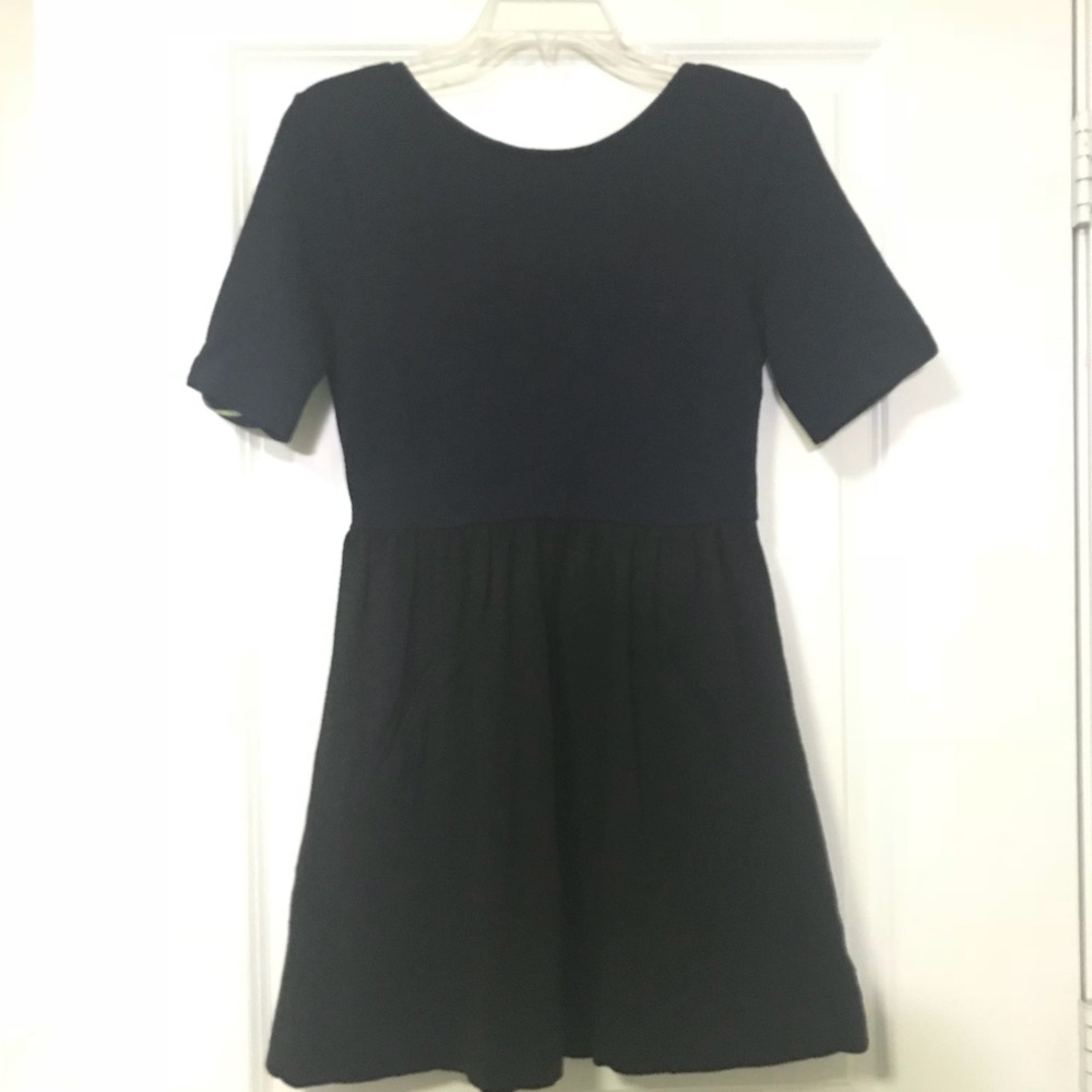 Free People FP Beach Black and Navy Dress V-Back
